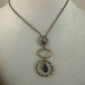 Amethyst & Bronze Bohemian Necklace ✨